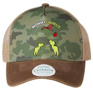 Mommysaurus Mommy 2 Dinosaur Mom Mother's Day Legacy Tie Dye Trucker Hat