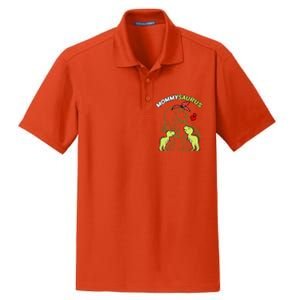 Mommysaurus Mommy 2 Dinosaur Mom Mother's Day Dry Zone Grid Polo