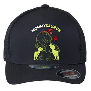 Mommysaurus Mommy 2 Dinosaur Mom Mother's Day Flexfit Unipanel Trucker Cap