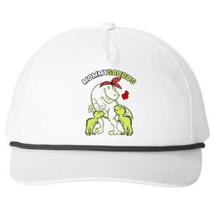 Mommysaurus Mommy 2 Dinosaur Mom Mother's Day Snapback Five-Panel Rope Hat