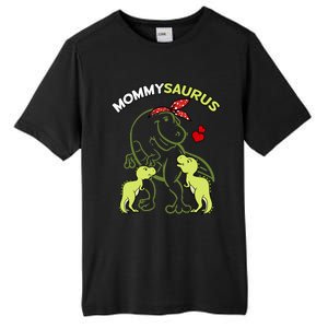 Mommysaurus Mommy 2 Dinosaur Mom Mother's Day Tall Fusion ChromaSoft Performance T-Shirt