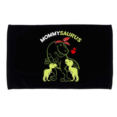 Mommysaurus Mommy 2 Dinosaur Mom Mother's Day Microfiber Hand Towel