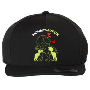 Mommysaurus Mommy 2 Dinosaur Mom Mother's Day Wool Snapback Cap