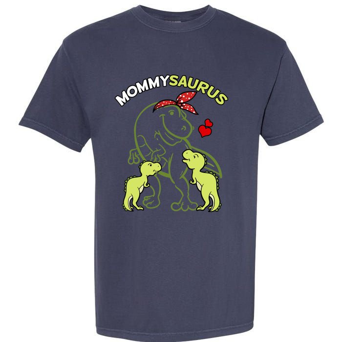 Mommysaurus Mommy 2 Dinosaur Mom Mother's Day Garment-Dyed Heavyweight T-Shirt