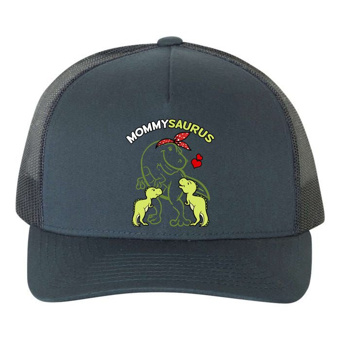 Mommysaurus Mommy 2 Dinosaur Mom Mother's Day Yupoong Adult 5-Panel Trucker Hat