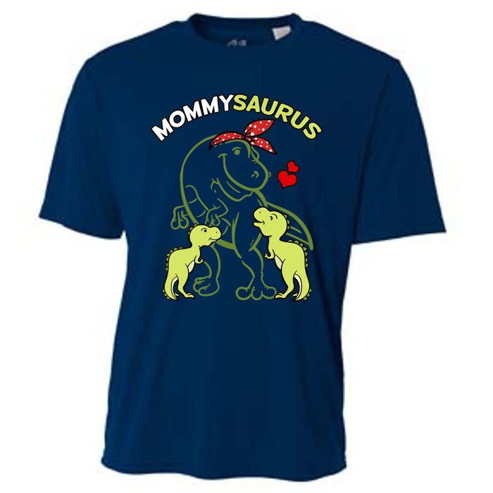 Mommysaurus Mommy 2 Dinosaur Mom Mother's Day Cooling Performance Crew T-Shirt