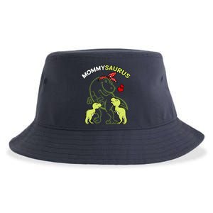 Mommysaurus Mommy 2 Dinosaur Mom Mother's Day Sustainable Bucket Hat