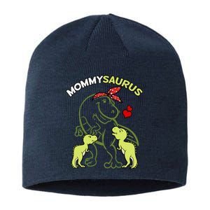 Mommysaurus Mommy 2 Dinosaur Mom Mother's Day Sustainable Beanie