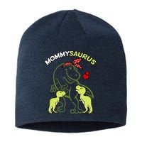 Mommysaurus Mommy 2 Dinosaur Mom Mother's Day Sustainable Beanie