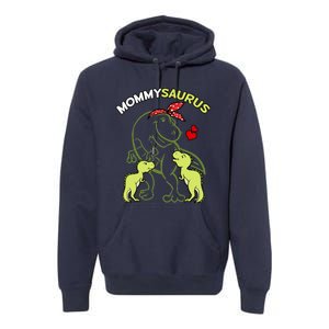 Mommysaurus Mommy 2 Dinosaur Mom Mother's Day Premium Hoodie