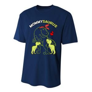 Mommysaurus Mommy 2 Dinosaur Mom Mother's Day Performance Sprint T-Shirt