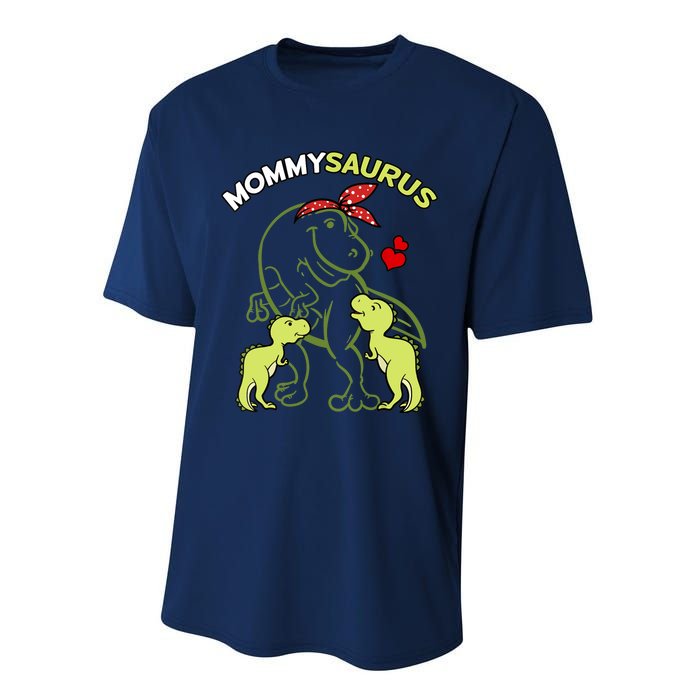 Mommysaurus Mommy 2 Dinosaur Mom Mother's Day Performance Sprint T-Shirt