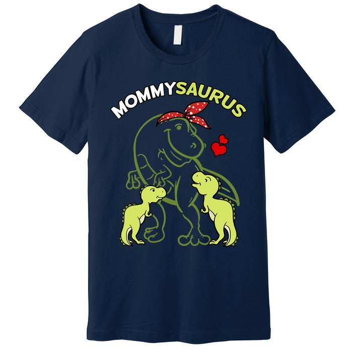 Mommysaurus Mommy 2 Dinosaur Mom Mother's Day Premium T-Shirt