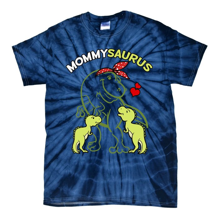 Mommysaurus Mommy 2 Dinosaur Mom Mother's Day Tie-Dye T-Shirt