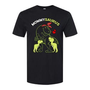 Mommysaurus Mommy 2 Dinosaur Mom Mother's Day Softstyle CVC T-Shirt