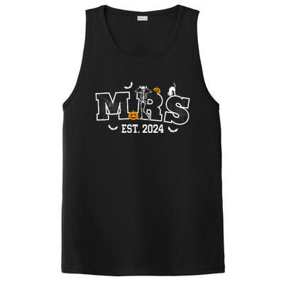 Mrs Mr 2024 Skeleton Couples Matching Wedding Halloween PosiCharge Competitor Tank