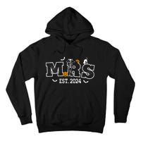 Mrs Mr 2024 Skeleton Couples Matching Wedding Halloween Tall Hoodie