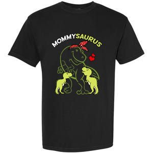 Mommysaurus Mommy 2  Dinosaur Mom Mother's Day Garment-Dyed Heavyweight T-Shirt