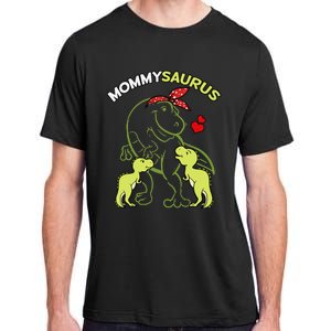 Mommysaurus Mommy 2  Dinosaur Mom Mother's Day Adult ChromaSoft Performance T-Shirt