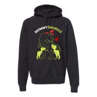 Mommysaurus Mommy 2  Dinosaur Mom Mother's Day Premium Hoodie