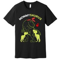 Mommysaurus Mommy 2  Dinosaur Mom Mother's Day Premium T-Shirt