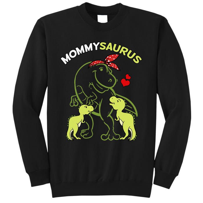 Mommysaurus Mommy 2  Dinosaur Mom Mother's Day Tall Sweatshirt