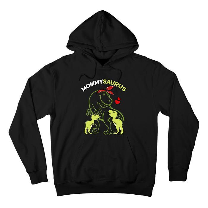 Mommysaurus Mommy 2  Dinosaur Mom Mother's Day Tall Hoodie