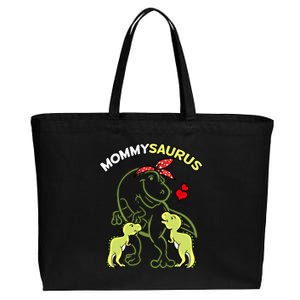 Mommysaurus Mommy 2 Dinosaur Mom Mothers Day Gift Cotton Canvas Jumbo Tote