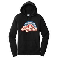 Mama Mini 4th Of July USA Flag Rainbow Mom Daughter Matching Women's Pullover Hoodie