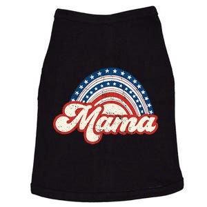 Mama Mini 4th Of July USA Flag Rainbow Mom Daughter Matching Doggie Tank