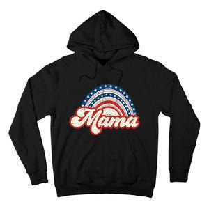 Mama Mini 4th Of July USA Flag Rainbow Mom Daughter Matching Tall Hoodie