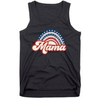 Mama Mini 4th Of July USA Flag Rainbow Mom Daughter Matching Tank Top