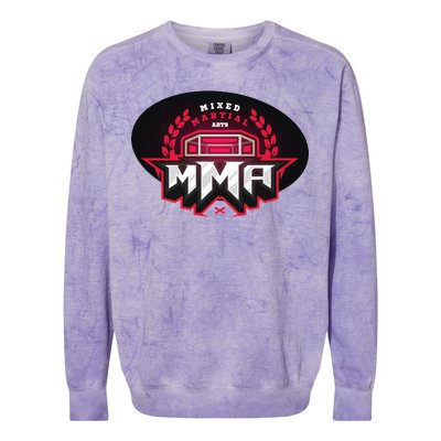 MMA - Mix Martial Arts Logo Colorblast Crewneck Sweatshirt