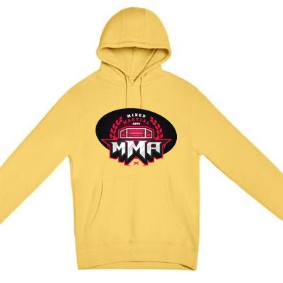 MMA - Mix Martial Arts Logo Premium Pullover Hoodie