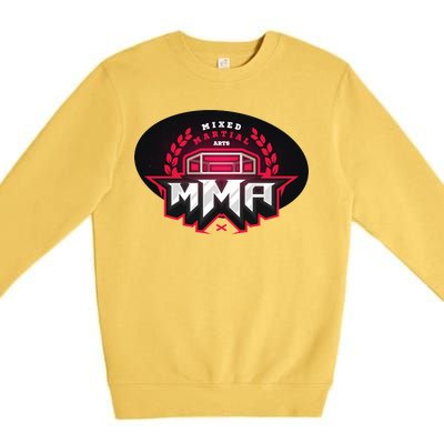 MMA - Mix Martial Arts Logo Premium Crewneck Sweatshirt