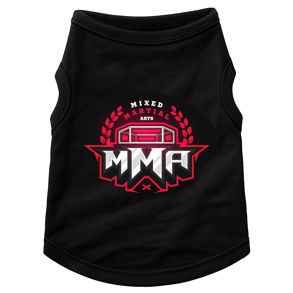 MMA - Mix Martial Arts Logo Doggie Tank