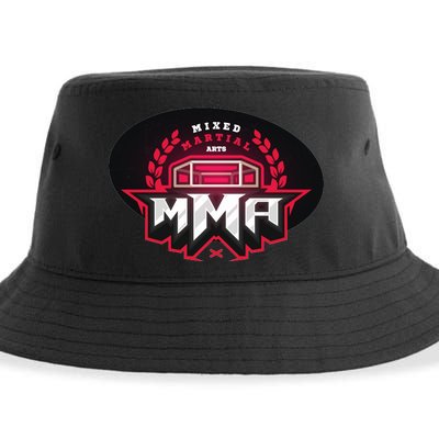 MMA - Mix Martial Arts Logo Sustainable Bucket Hat