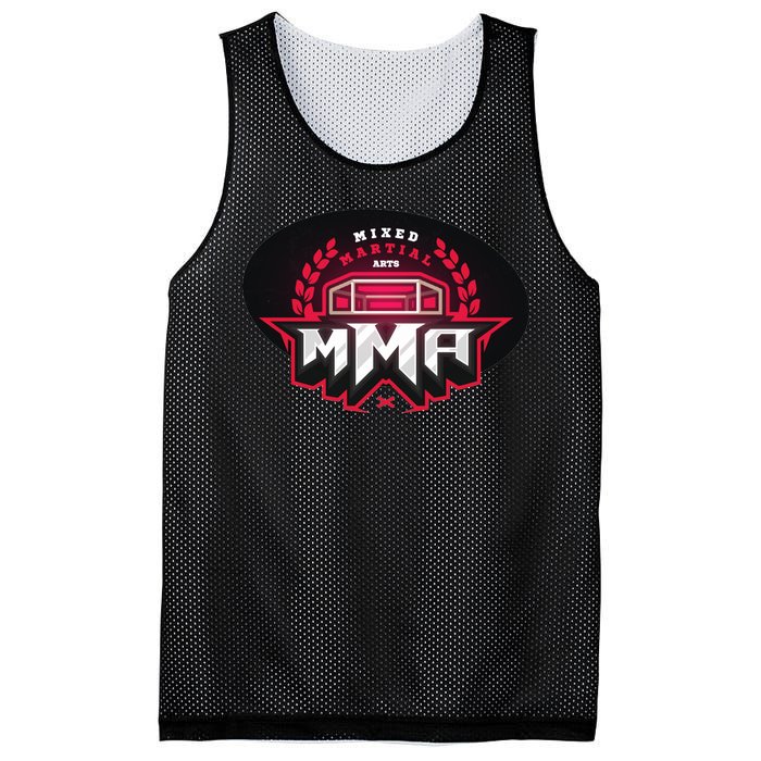 MMA - Mix Martial Arts Logo Mesh Reversible Basketball Jersey Tank