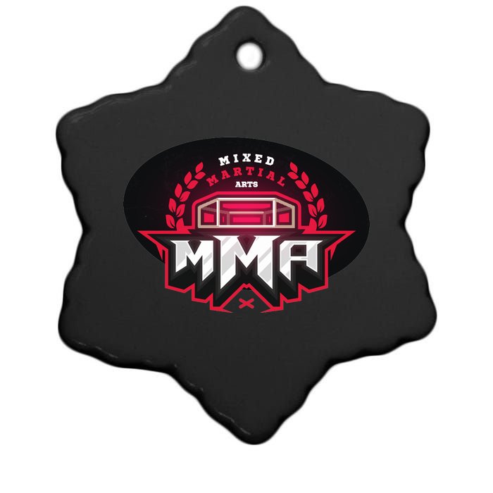 MMA - Mix Martial Arts Logo Ceramic Star Ornament