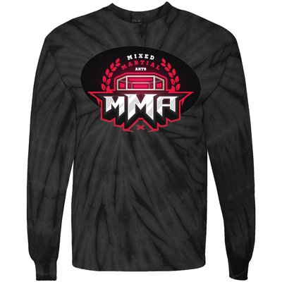 MMA - Mix Martial Arts Logo Tie-Dye Long Sleeve Shirt