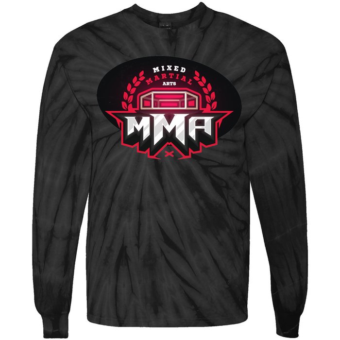 MMA - Mix Martial Arts Logo Tie-Dye Long Sleeve Shirt