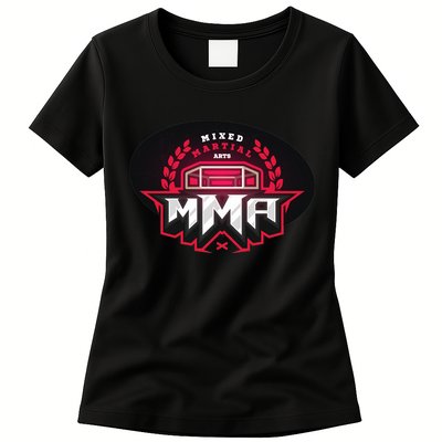 MMA - Mix Martial Arts Logo Womens T-Shirt