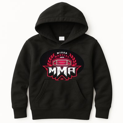MMA - Mix Martial Arts Logo Kids Hoodie