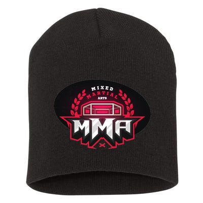 MMA - Mix Martial Arts Logo Short Acrylic Beanie