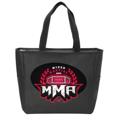 MMA - Mix Martial Arts Logo Zip Tote Bag