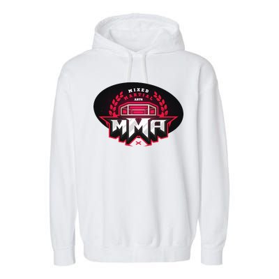 MMA - Mix Martial Arts Logo Garment-Dyed Fleece Hoodie