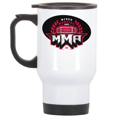 MMA - Mix Martial Arts Logo Stainless Steel Travel Mug