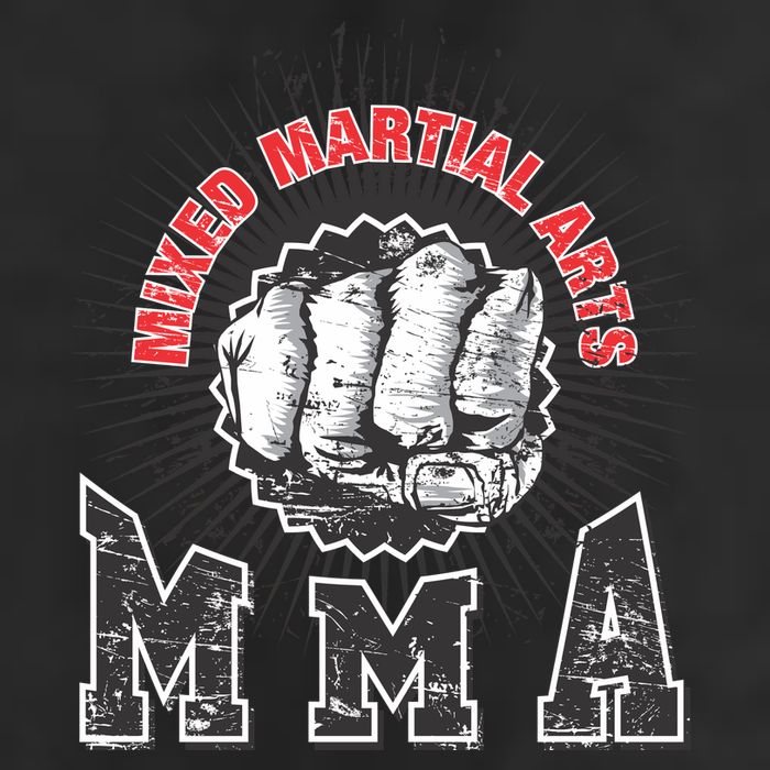 MMA Retro Punch 7 Panel Mesh Trucker Snapback Hat