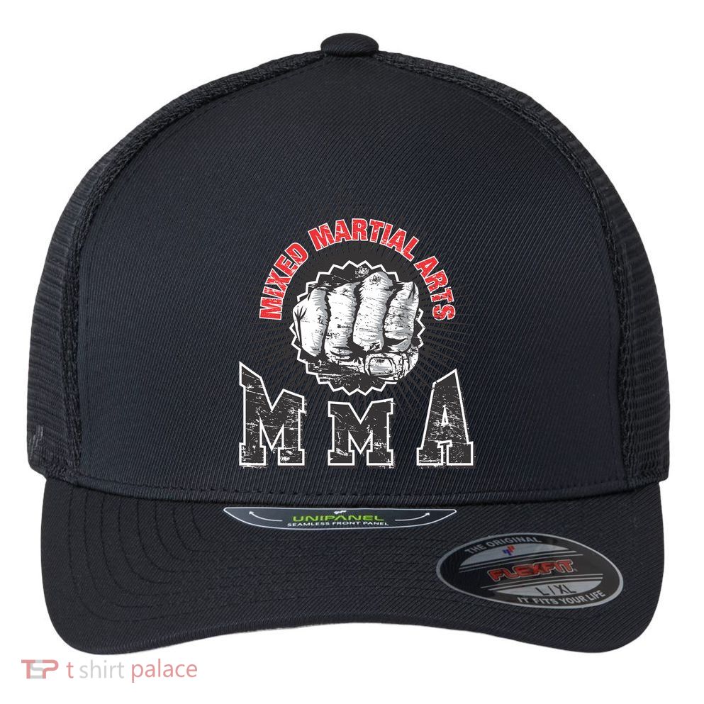 MMA Retro Punch Flexfit Unipanel Trucker Cap