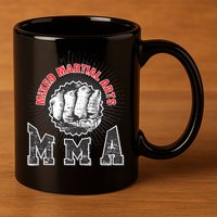 MMA Retro Punch 11oz C Handle Ceramic Mug